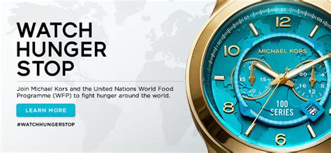 michael kors save hunger watch|michael kors 50 meals.